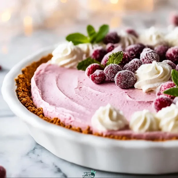 Cranberry Mousse Pie
