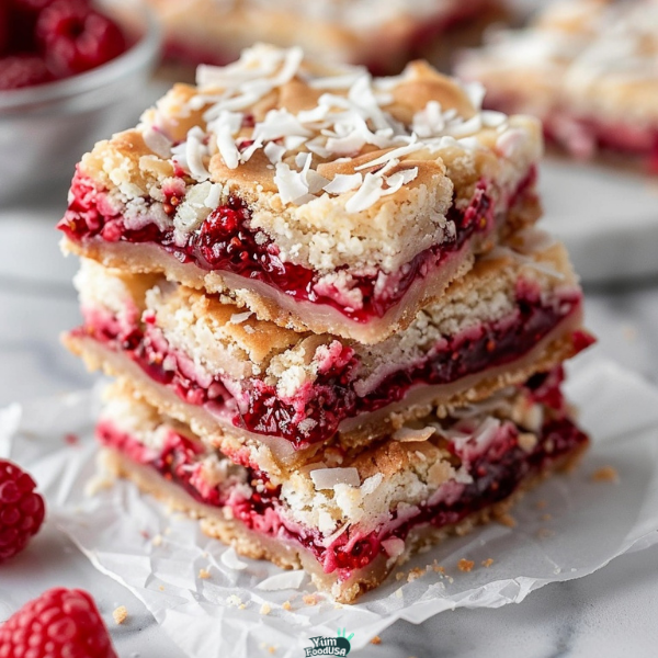 Raspberry Magic Cookie Bars