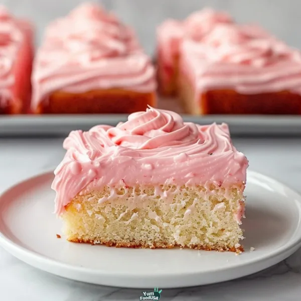 Strawberry Texas Sheet Cake