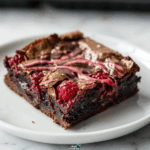 Decadent Raspberry Swirl Brownies