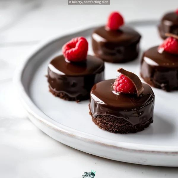 Heavenly Chocolate Ganache Mini Cakes
