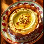 Loaded Layered Hummus Dip with Spiced Beef and Pine Nuts