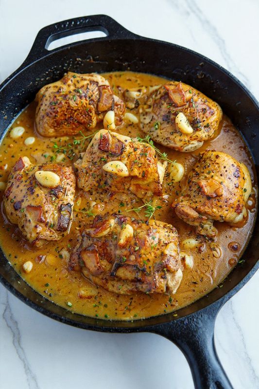 Rustic Roasted Garlic Chicken with Asiago Gravy 5 Rustic Roasted Garlic Chicken with Asiago Gravy - Recipe Image