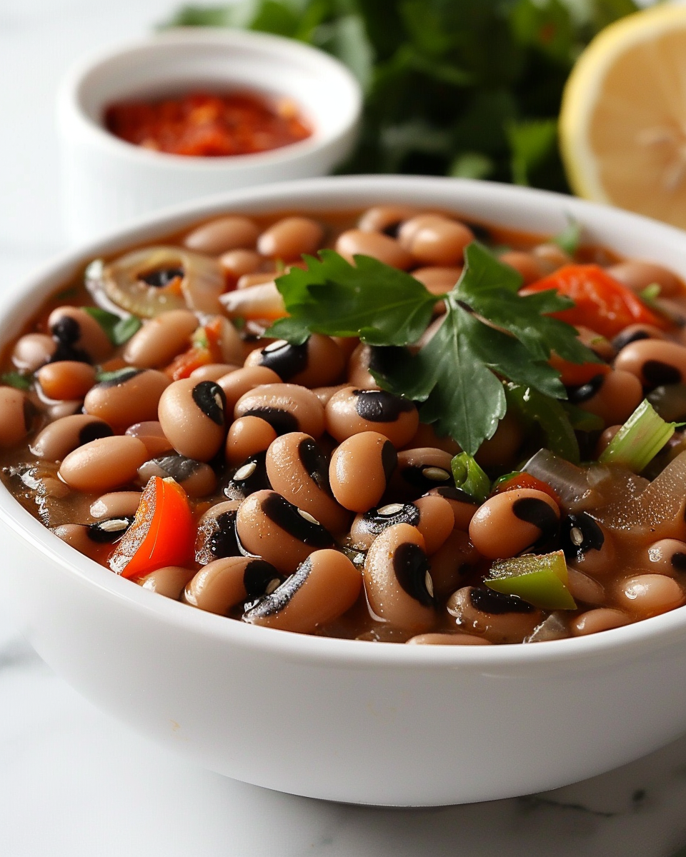 New Year’s Lucky Black-Eyed Peas (Easy Good Luck Recipe) 4 New Year’s Lucky Black-Eyed Peas (Easy Good Luck Recipe) - Recipe Image