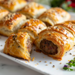 Mini Puff Pastry Sausage Rolls (Easy Party Appetizer)