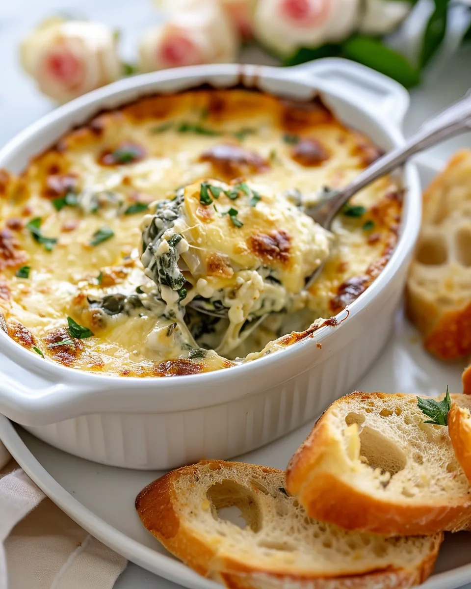 Creamy Spinach Artichoke Dip (Crowd-Favorite Appetizer)