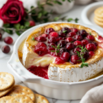 Baked Brie with Cranberry Sauce (Holiday Appetizer)