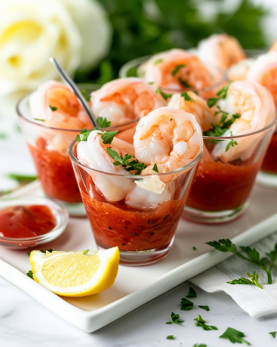 Shrimp Cocktail Cups (Easy New Year Party Appetizer)