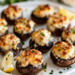 Cheesy Stuffed Mushrooms (Easy Party Appetizer)