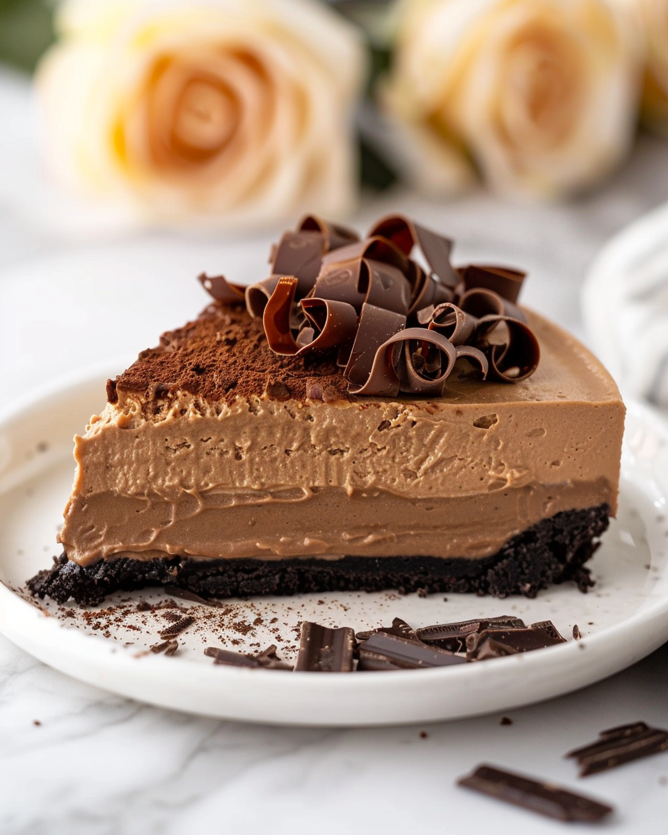 No-Bake Chocolate Cheesecake (Easy Creamy Dessert) 4 No-Bake Chocolate Cheesecake (Easy Creamy Dessert) - Recipe Image