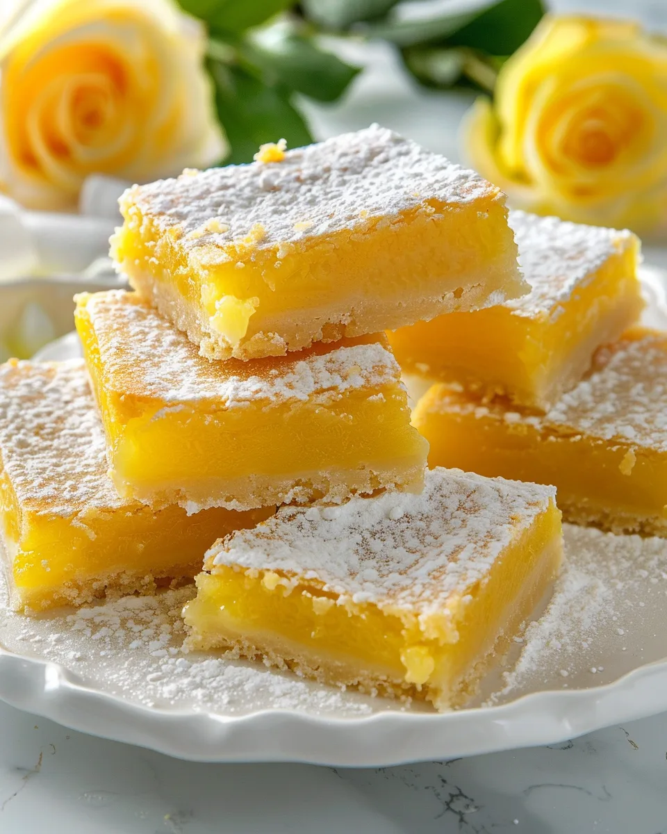 Classic Lemon Bars with Shortbread Crust