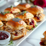 Leftover Turkey & Cranberry Sliders (Easy Holiday Leftover Recipe)