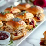 Leftover Turkey & Cranberry Sliders (Easy Holiday Leftover Recipe)
