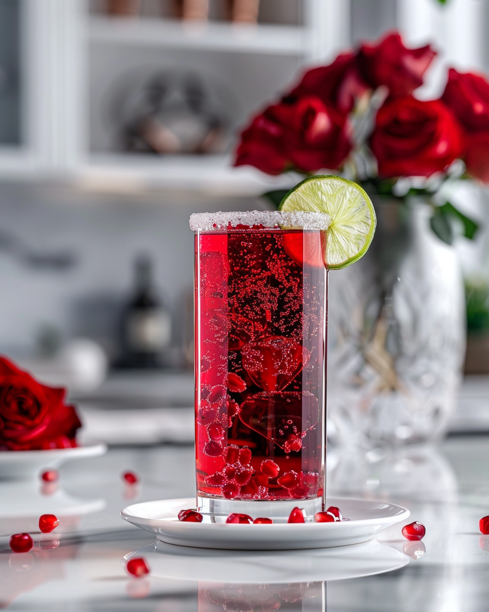 Sparkling Pomegranate Mocktail (New Year’s Eve Drink)