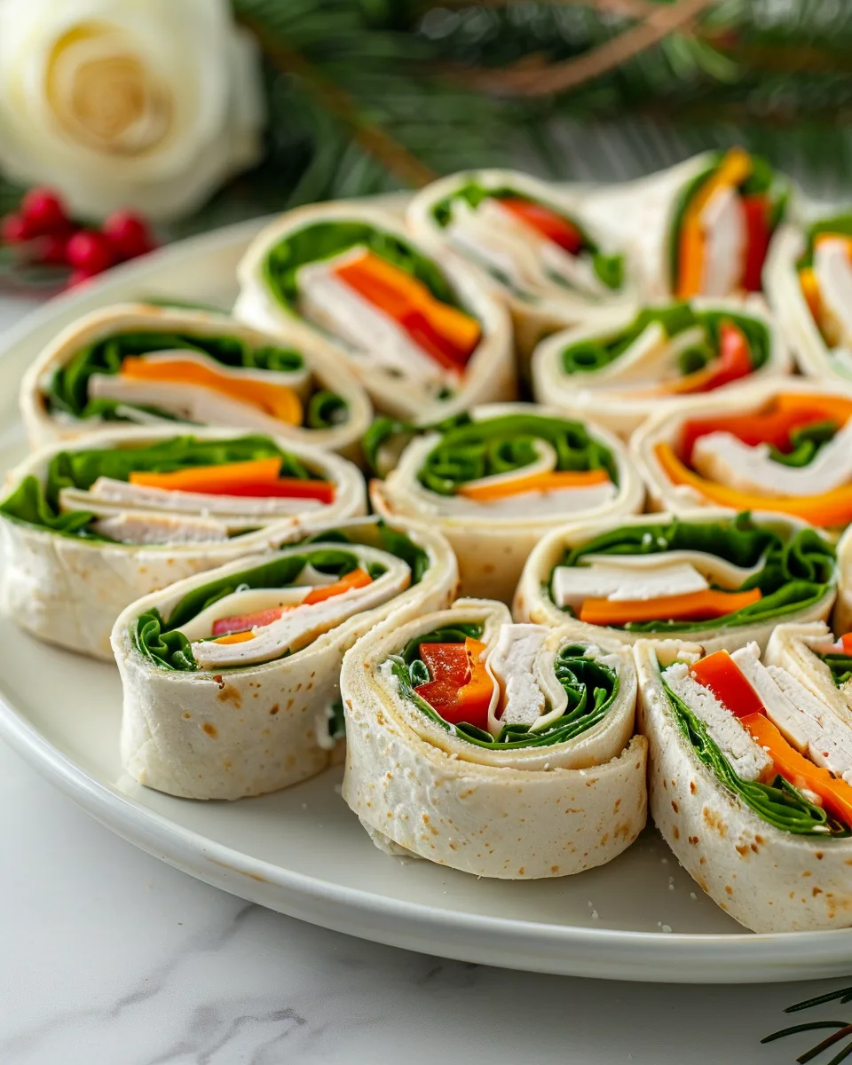 Party Pinwheel Sandwiches (Easy Make-Ahead Appetizer) 4 Party Pinwheel Sandwiches (Easy Make-Ahead Appetizer) - Recipe Image