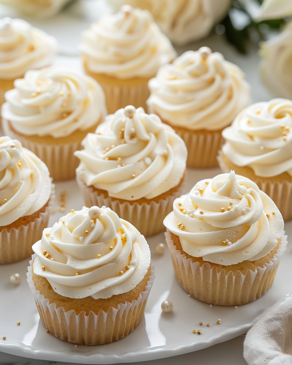 Champagne Cupcakes (New Year’s Eve Party Dessert) - Recipe Image