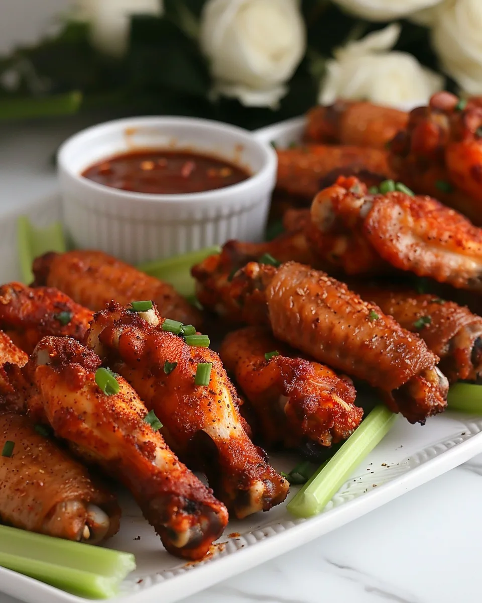 Crispy Chicken Wings (Baked or Air Fryer Recipe) 4 Crispy Chicken Wings (Baked or Air Fryer Recipe) - Recipe Image