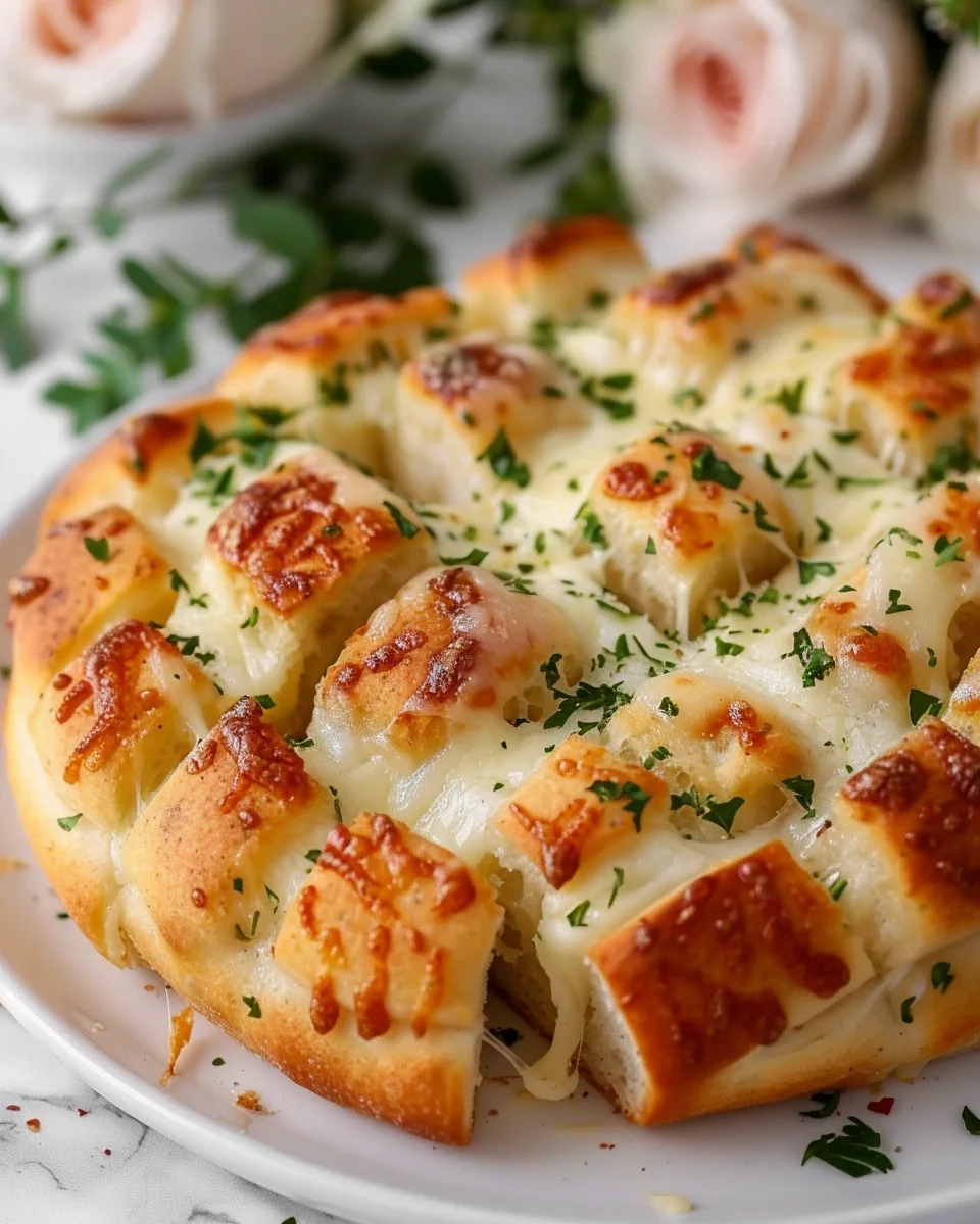 Cheesy Pull-Apart Bread (Gooey Crowd-Pleaser) - Recipe Image
