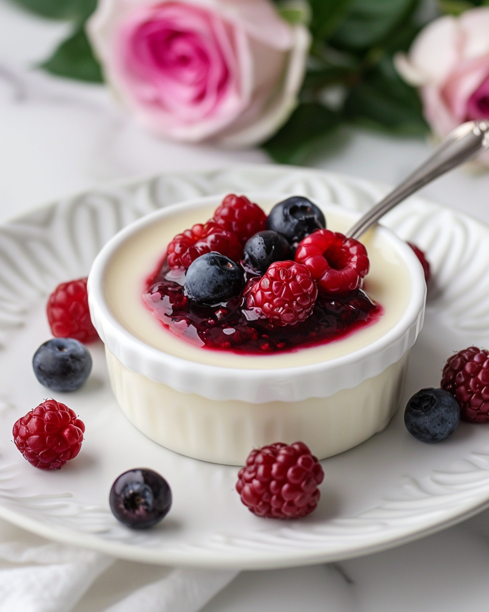 Vanilla Panna Cotta (Classic Italian Dessert) - Recipe Image