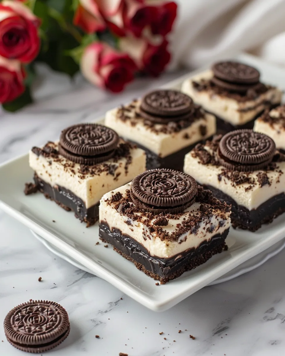 Oreo Cheesecake Bars (Creamy Crowd-Favorite Dessert) - Recipe Image