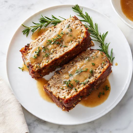 Garlic Parmesan Chicken Meatloaf - Recipe Image