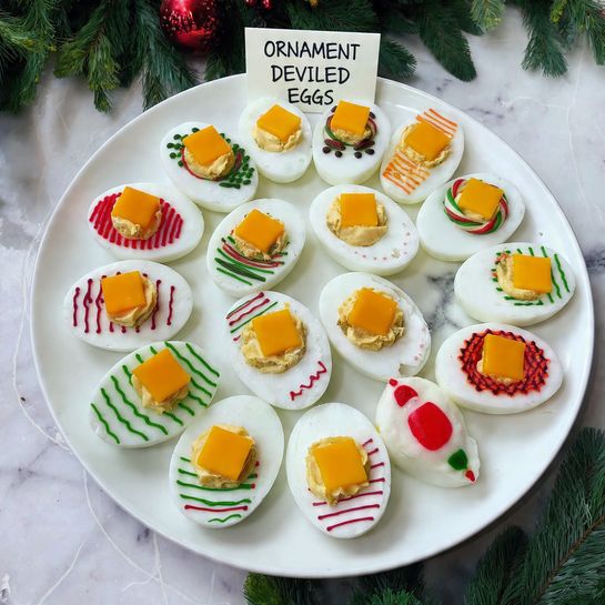 Ornament Deviled Eggs