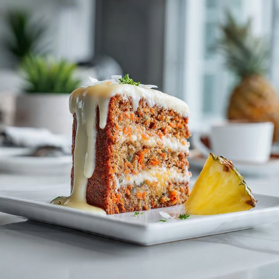 Hawaiian Carrot Pineapple Cake With Cream Cheese Glaze Recipe