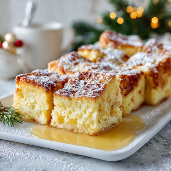 Overnight Eggnog French Toast Casserole - Recipe Image