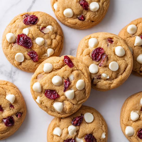 White Chocolate Chip Cranberry Cookies - Recipe Image