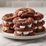 Soft Hot Chocolate Cookies with Marshmallows