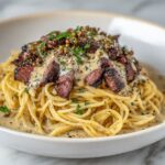 Garlic Butter Steak Lightning Noodles