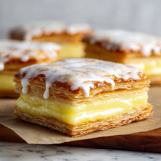 Vanilla Custard Slice 4 Vanilla Custard Slice - Recipe Image