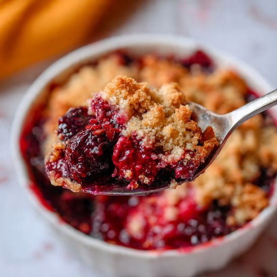 Cranberry Orange Pecan Crisp for Holiday Dessert Tables - Recipe Image