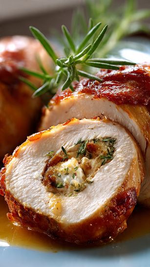 Discover the Delight of Cranberry Brie Stuffed Chicken Today! - Recipe Image