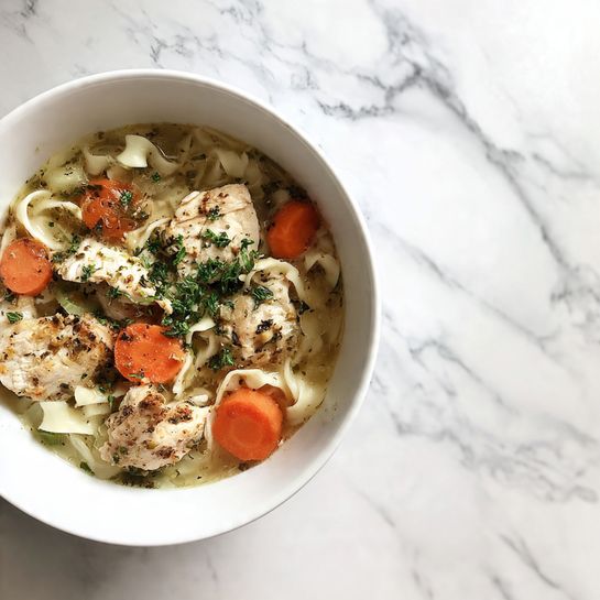 Ginger Garlic Chicken Noodle Soup (Soothing Immune-Boosting Recipe)
