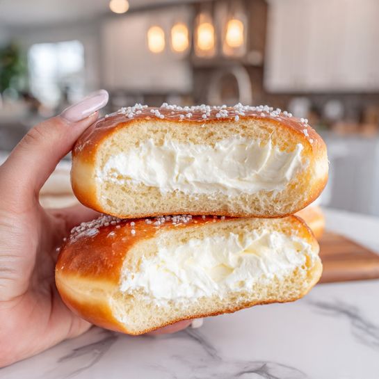 Fluffy Korean Cream Donuts for Winter Treats 4 Fluffy Korean Cream Donuts for Winter Treats - Recipe Image
