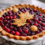 Cranberry Orange Custard Pie