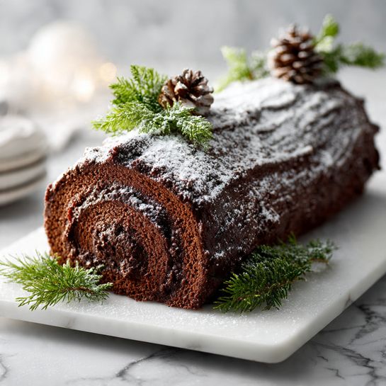 Easy Cake Mix Yule Log