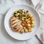 Seared Chicken with Roasted Potatoes & Zucchini