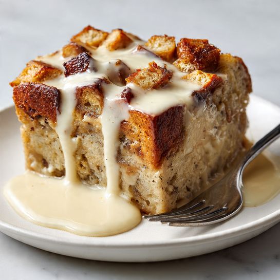 Eggnog Bread Pudding - Recipe Image