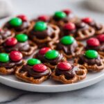 Christmas Pretzel Bites with Chocolate and M&M’s