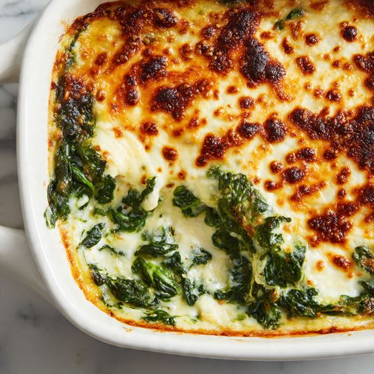 Trisha Yearwood’s Spinach Casserole for Holiday Dinners - Recipe Image