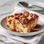 Apple Pie French Toast Casserole (Caramel Streusel Breakfast Bake)