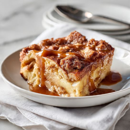 Apple Pie French Toast Casserole (Caramel Streusel Breakfast Bake)