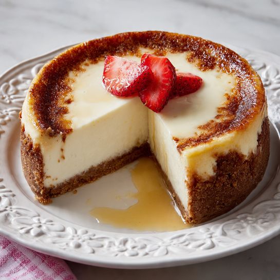 Homemade New York Style Cheesecake