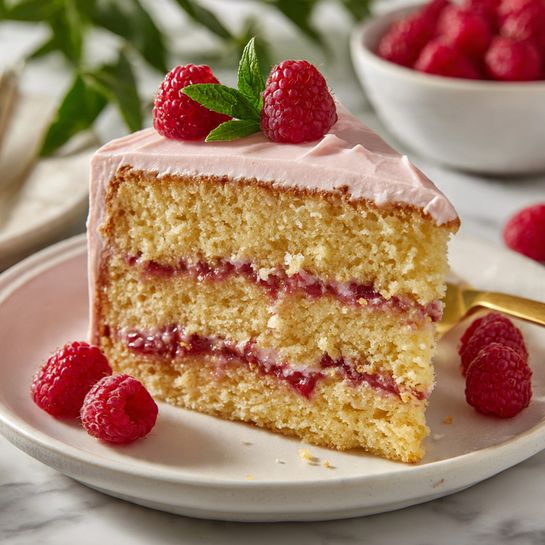 Raspberry Vanilla Cake - Recipe Image