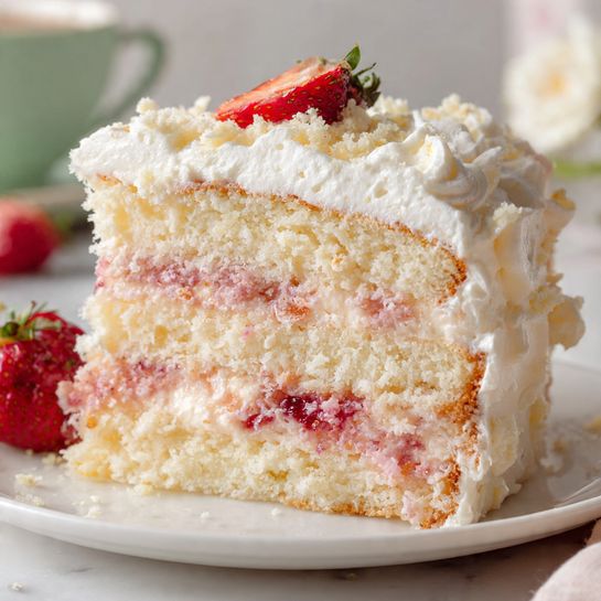 Strawberry Italian Cream Pound Cake for Winter Celebrations