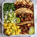 One Pan Chicken & Pineapple Tacos