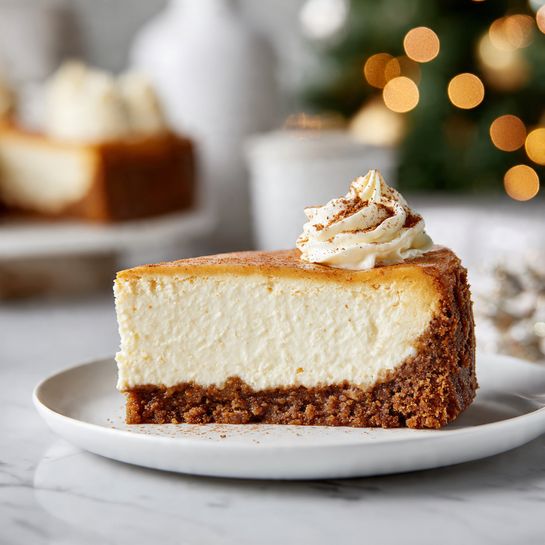 Gingerbread Cheesecake with Gingersnap Crust