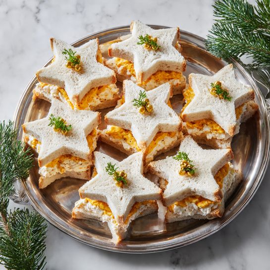 Pimento Cheese Star Sandwich Bites - Recipe Image